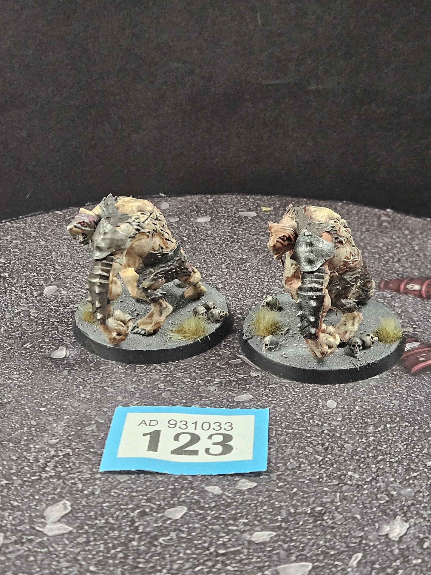 2x Rat Ogors #123 Well Painted Skaven AOS Warhammer 40k