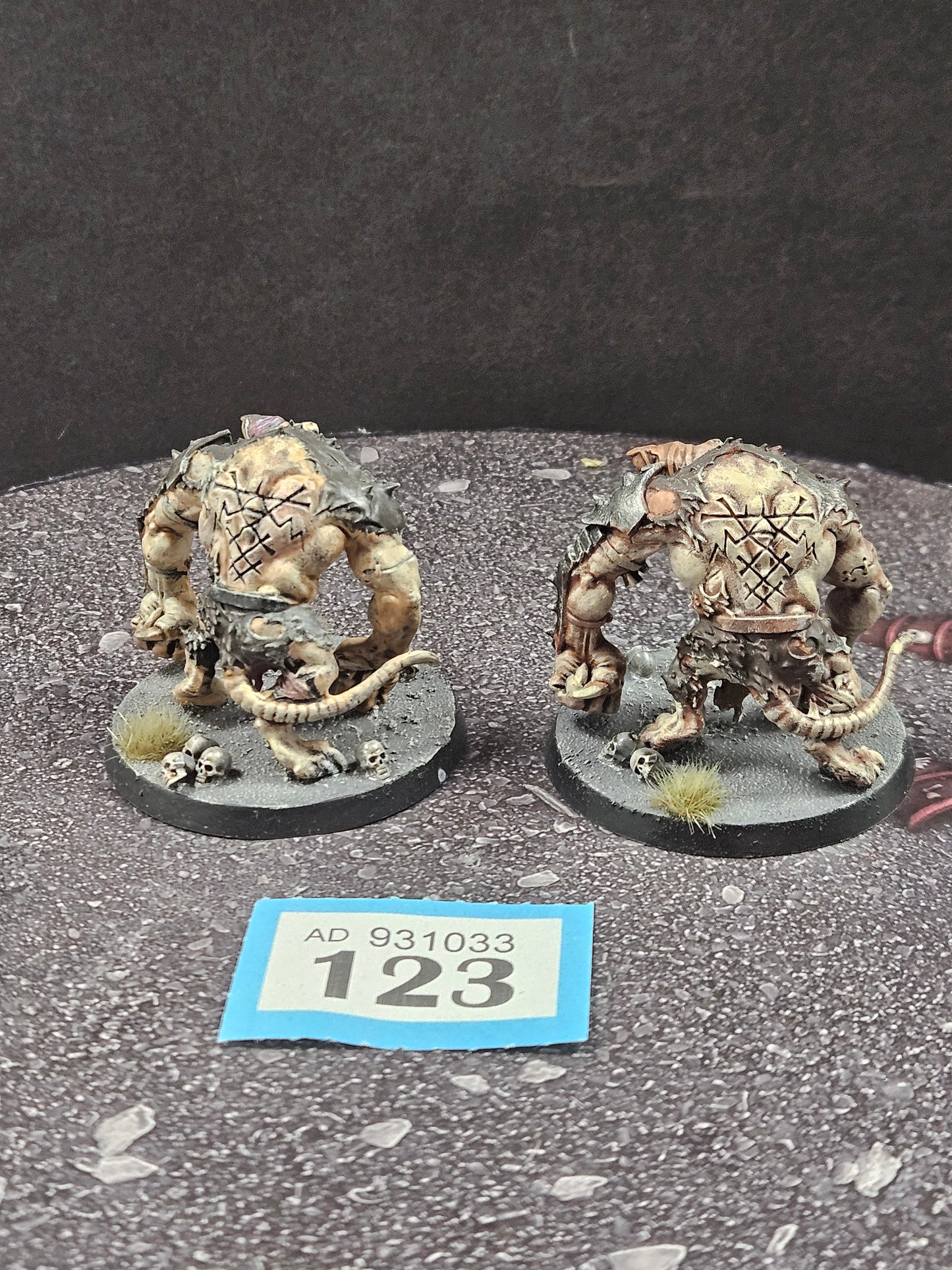 2x Rat Ogors #123 Well Painted Skaven AOS Warhammer 40k