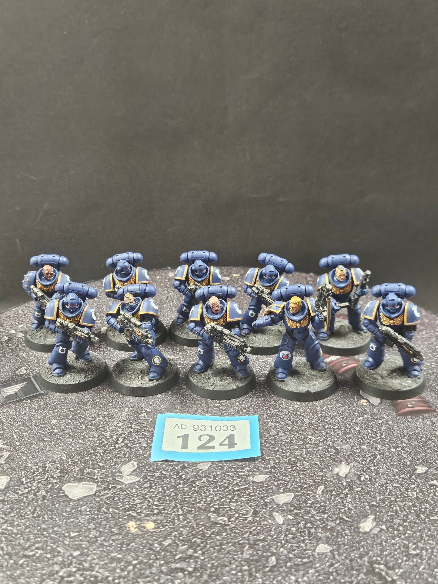 10x Primaris Intercessors #124 Well Painted Space Marines Warhammer 40k
