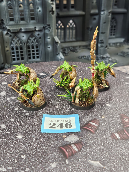 5x Saurus Warriors #246 Well Painted Seraphon AOS Warhammer 40k