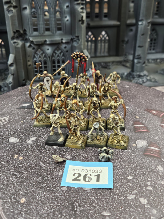 19x Skeleton Warriors / Archers #261 Tomb Kings Old World Fantasy Warhammer 40k