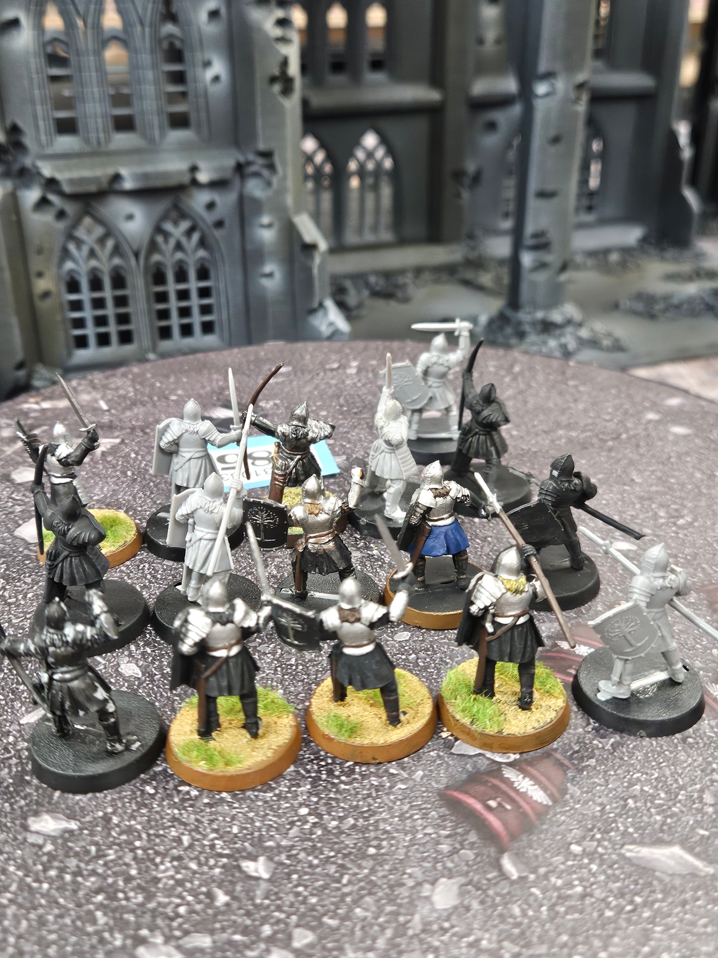 16x Minas Tirith Warriors #285 Good MESBG LOTR Warhammer 40k