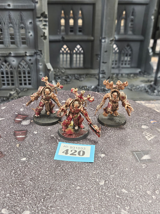 3x Eightbound #420 Very Well Painted World Eaters4 Warhammer 40k