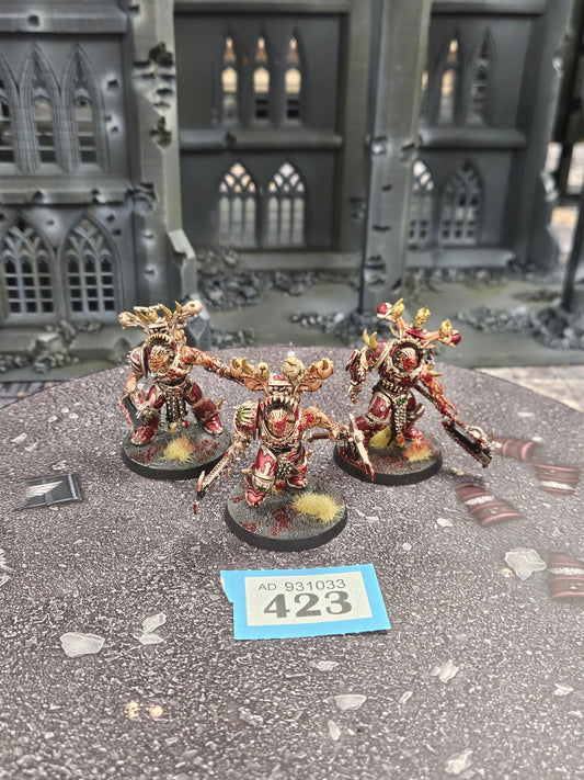 3x Eightbound #423 Very Well Painted World Eaters Warhammer 40k