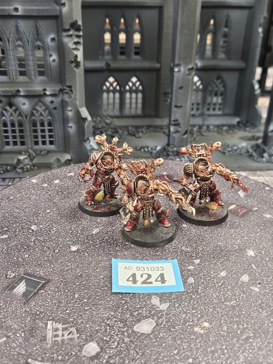 3x Eightbound #424 Well Painted World Eaters Warhammer 40k