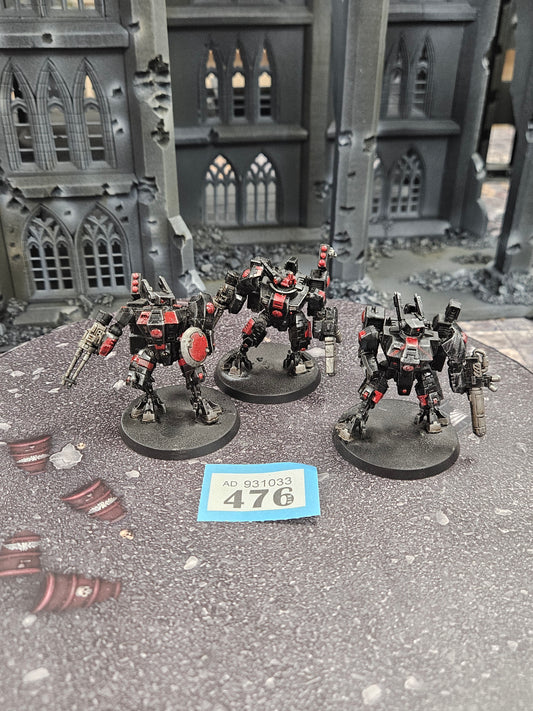 3x Crisis Battlesuits #476 Tau T'au Empire Warhammer 40k