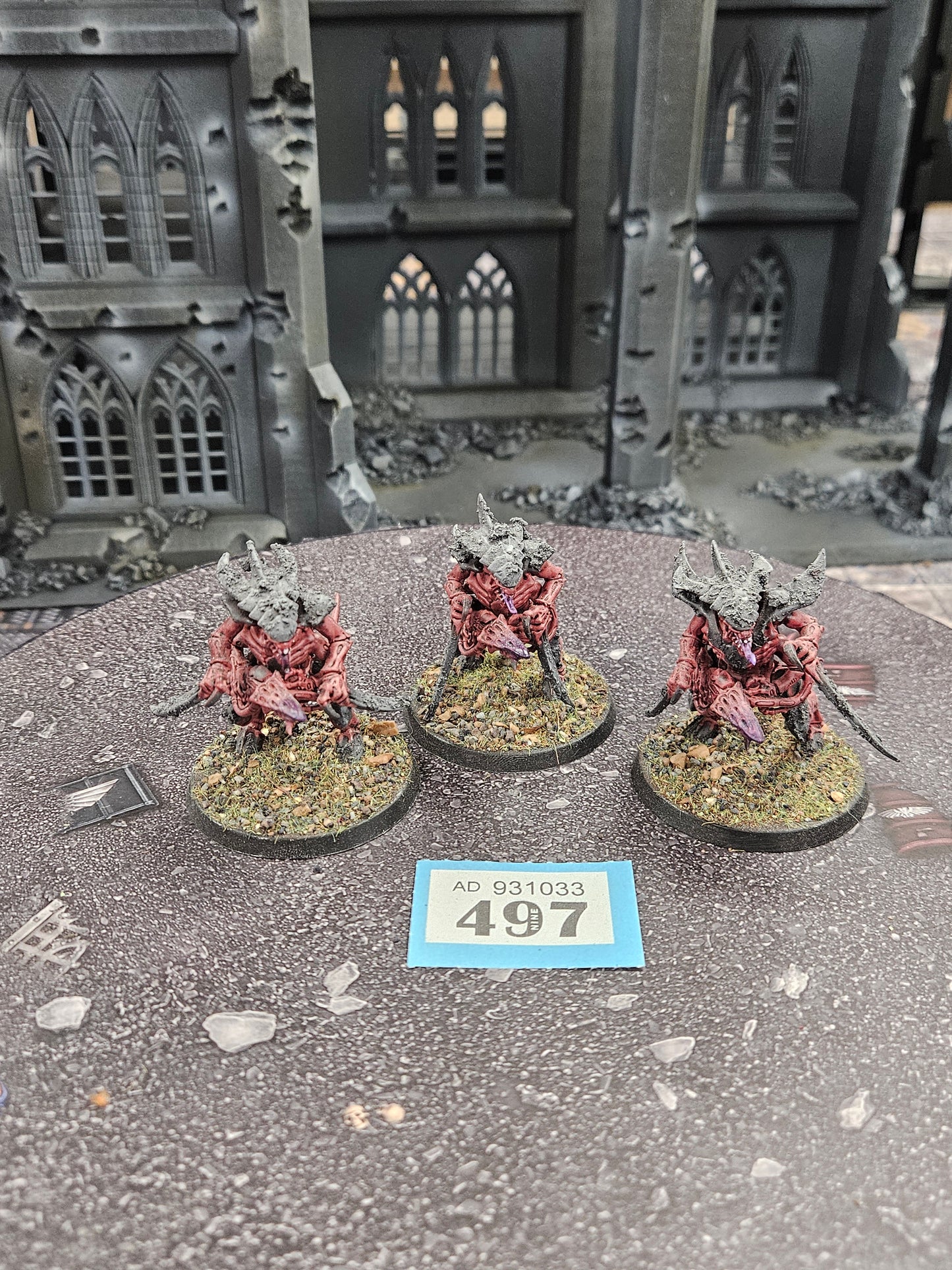 3x Warriors #497 Well Painted Tyranids Warhammer 40k