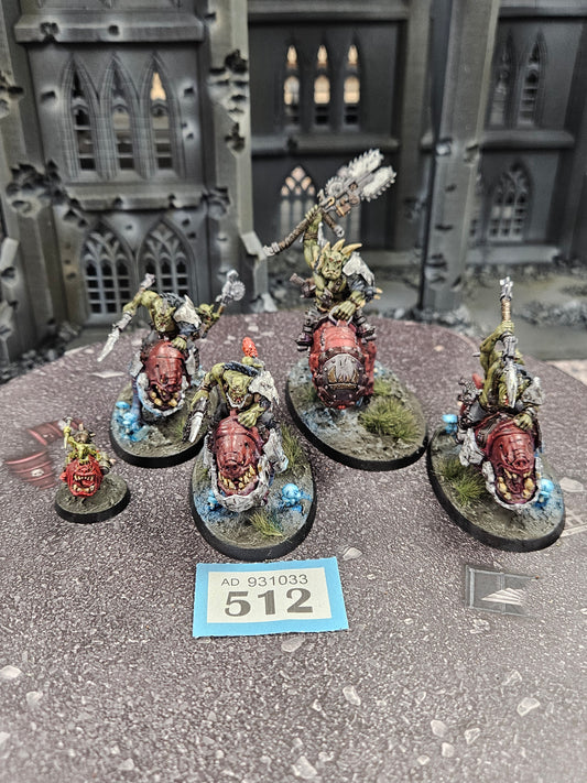 5x Squighog Boyz #512 Very Well Painted Orks Warhammer 40k