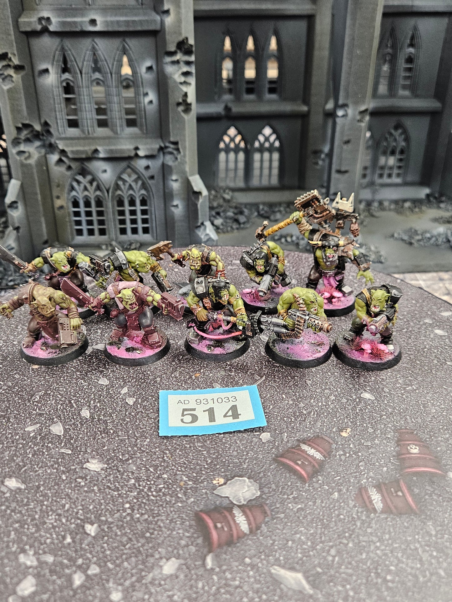 10x Ork Boyz New Sculpt #514 Well Painted Orks Warhammer 40k