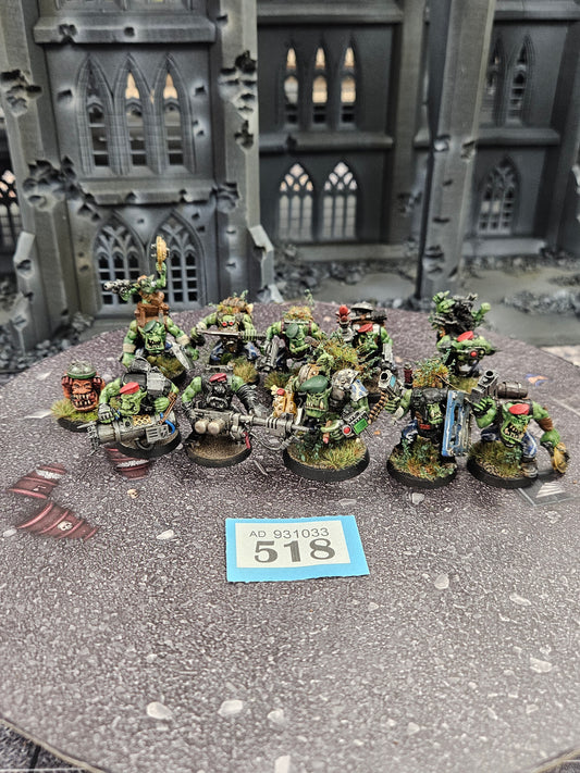 10x Kommandos #518 Very Well Painted Orks Warhammer 40k