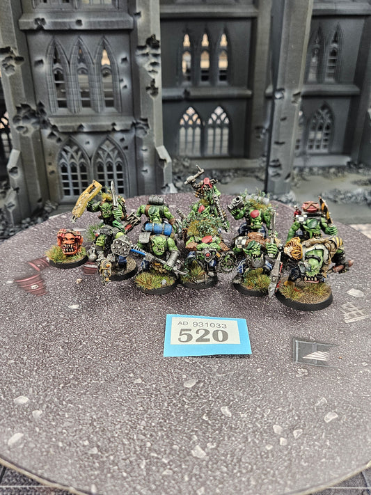 10x Kommandos #520 Very Well Painted Orks Warhammer 40k