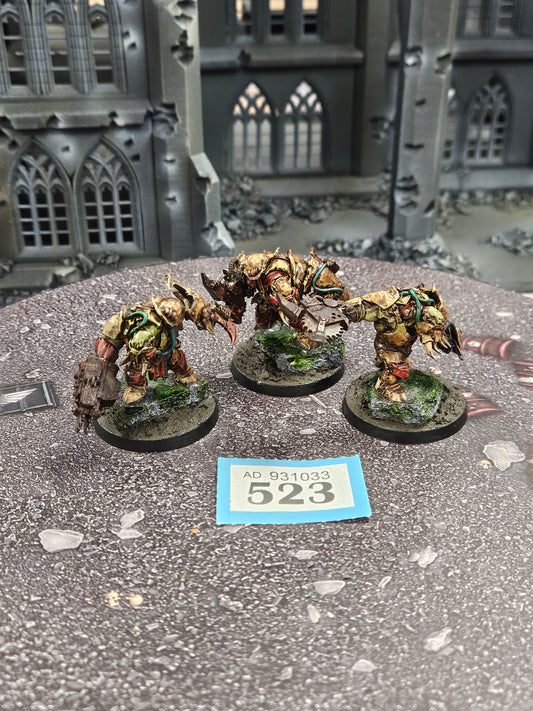 3x Brute Ragerz Or Meganobz Kitbash #523 Well Painted Orks Orruk Warclans Warhammer 40k AOS