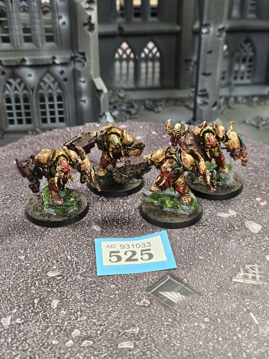 4x Brute Ragerz Or Meganobz Kitbash #525 Well Painted Orks Orruk Warclans Warhammer 40k AOS