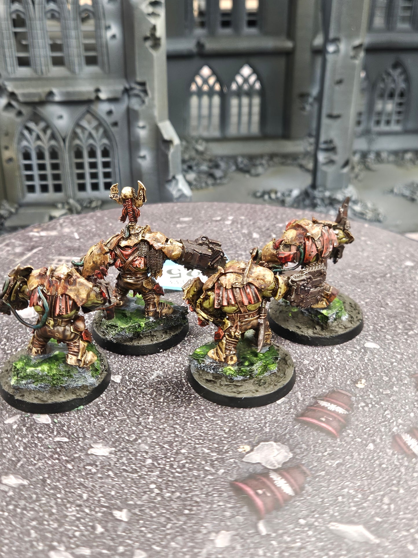 4x Brute Ragerz Or Meganobz Kitbash #525 Well Painted Orks Orruk Warclans Warhammer 40k AOS