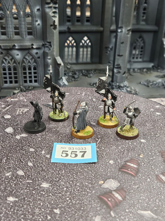 5x Minas Tirith Commanders #557 Good MESBG LOTR Warhammer 40k