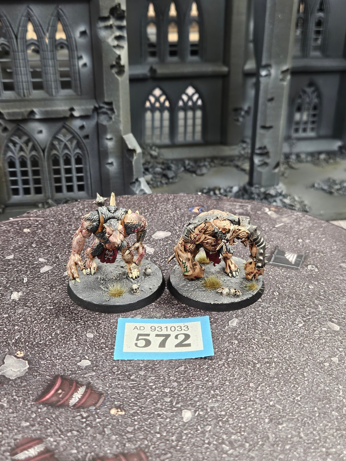 2x Rat Ogors #572 Well Painted Skaven AOS Warhammer 40k