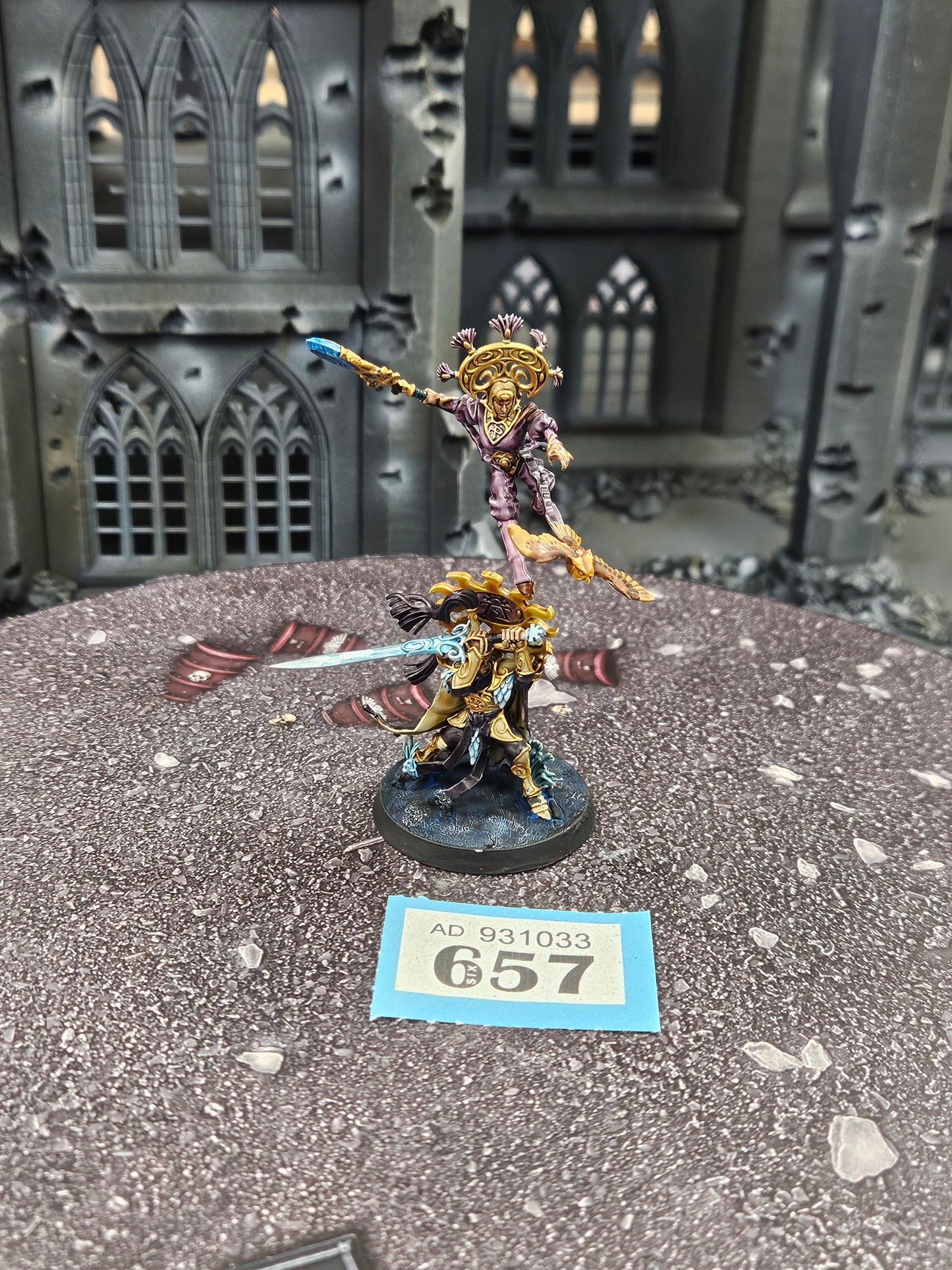 Ellania and Ellathor, Eclipsian Warsages #657 Lumineth Realm Lords AOS Warhammer 40k