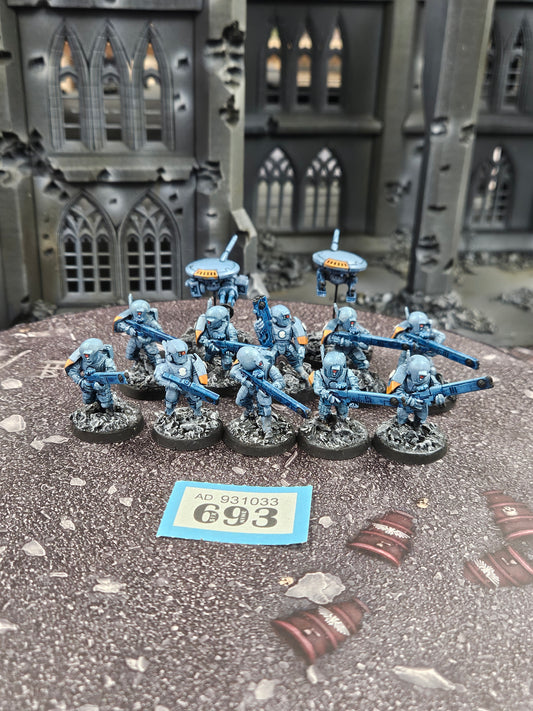 10x Fire Warriors Team + 2x Drones #693 Tau T'au Empire Warhammer 40k