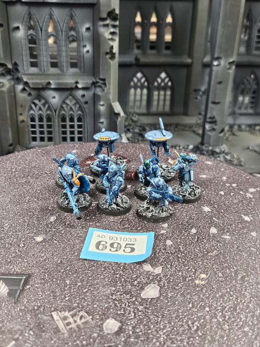 7x Pathfinders + 2x Drones #695 Tau T'au Empire Warhammer 40k