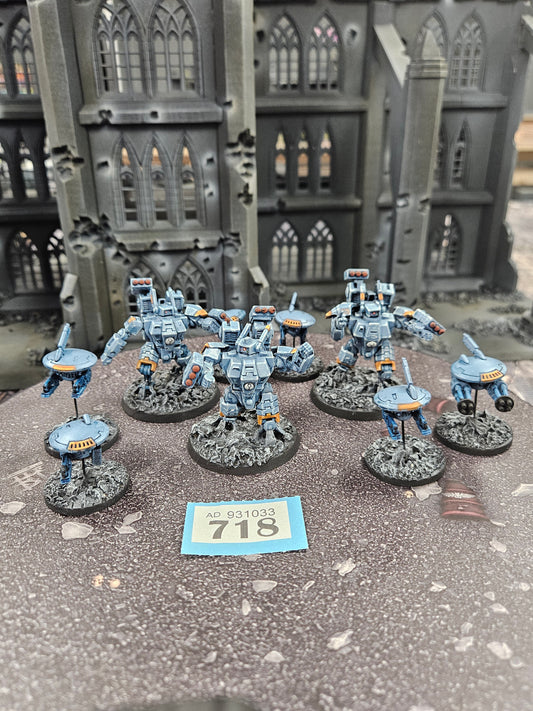 3x Crisis Battlesuits + 6x Drones #718 Tau T'au Empire Warhammer 40k