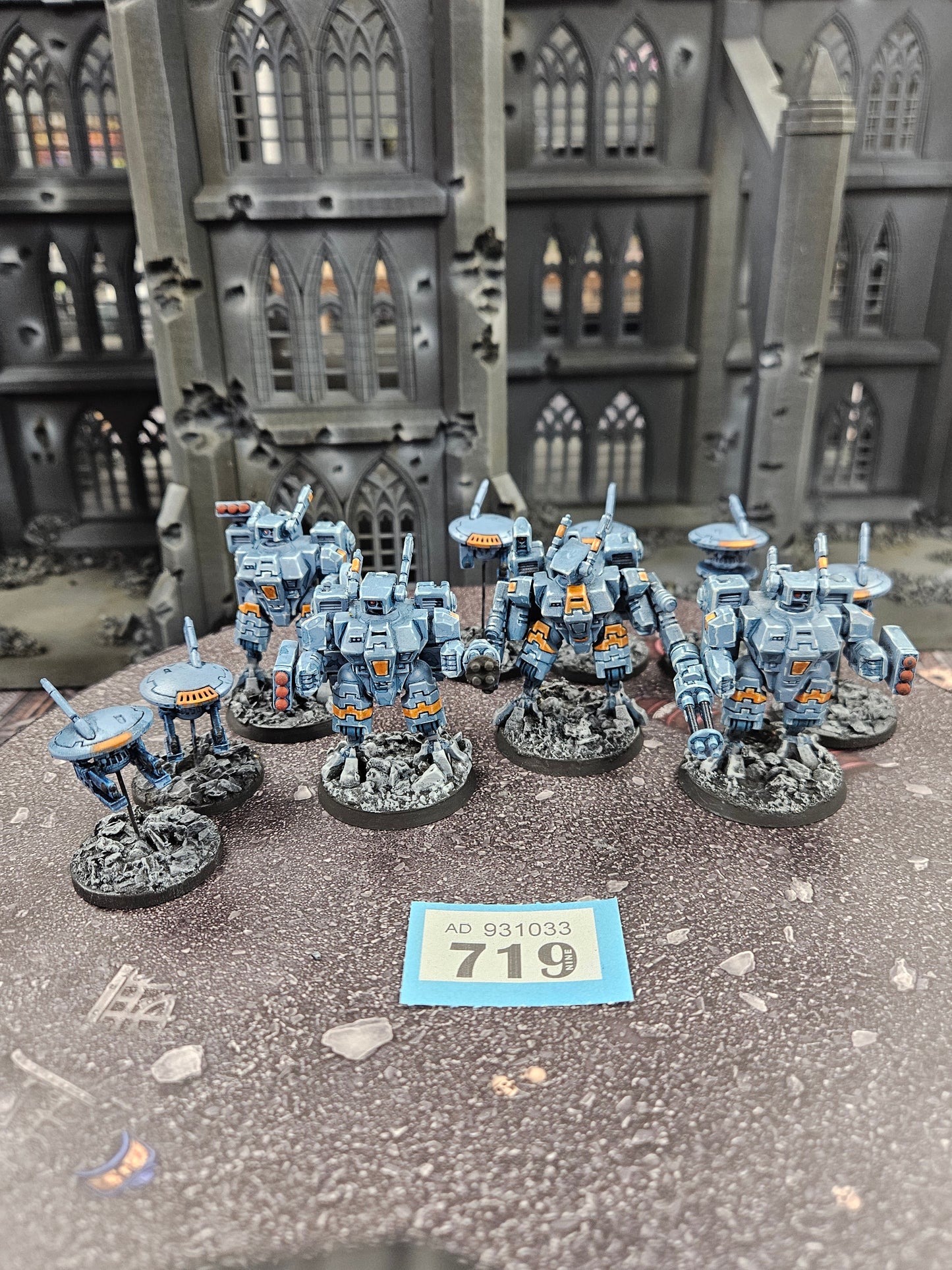 4x Crisis Battlesuits + 5x Drones #719 Tau T'au Empire Warhammer 40k