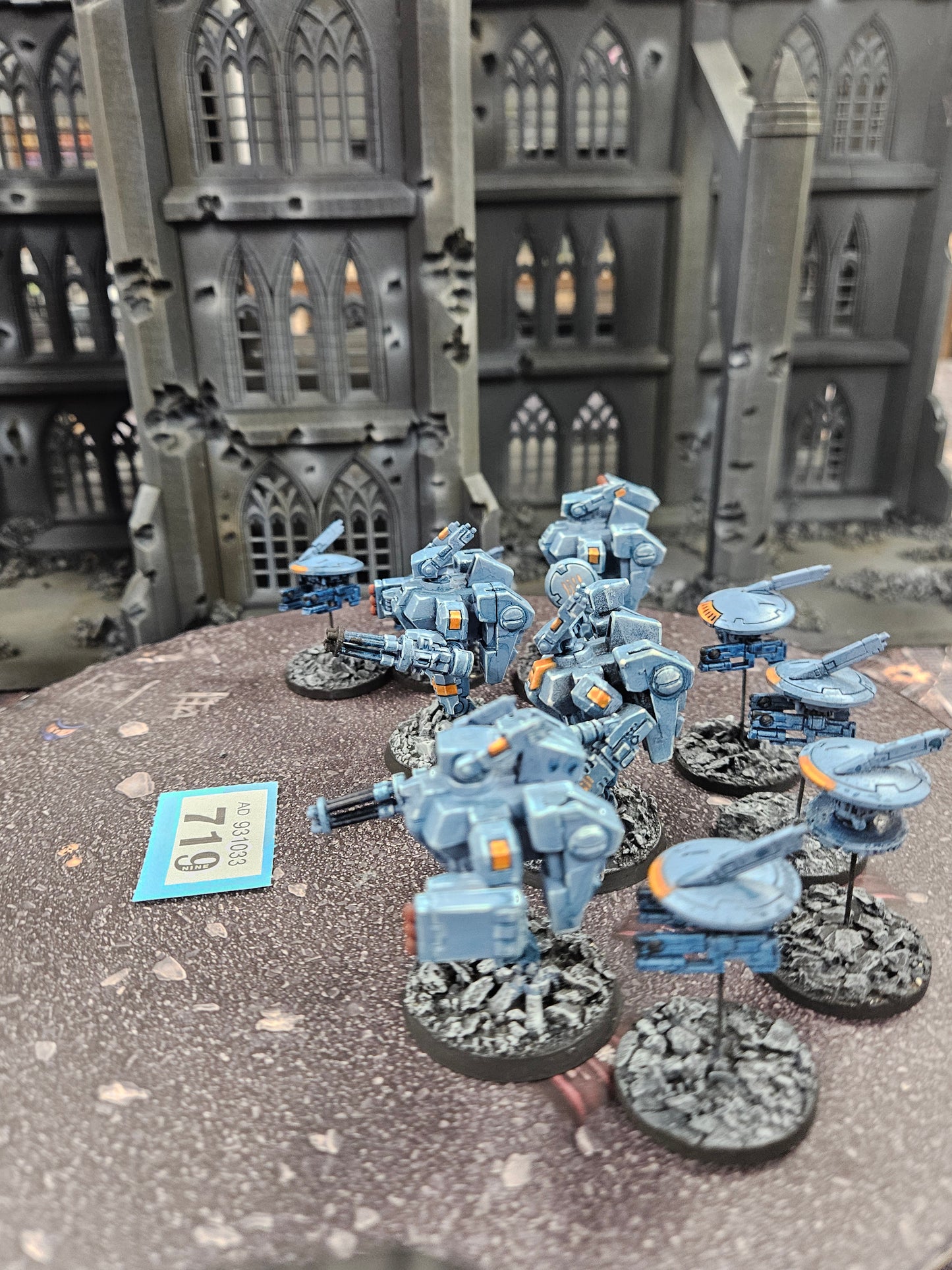 4x Crisis Battlesuits + 5x Drones #719 Tau T'au Empire Warhammer 40k