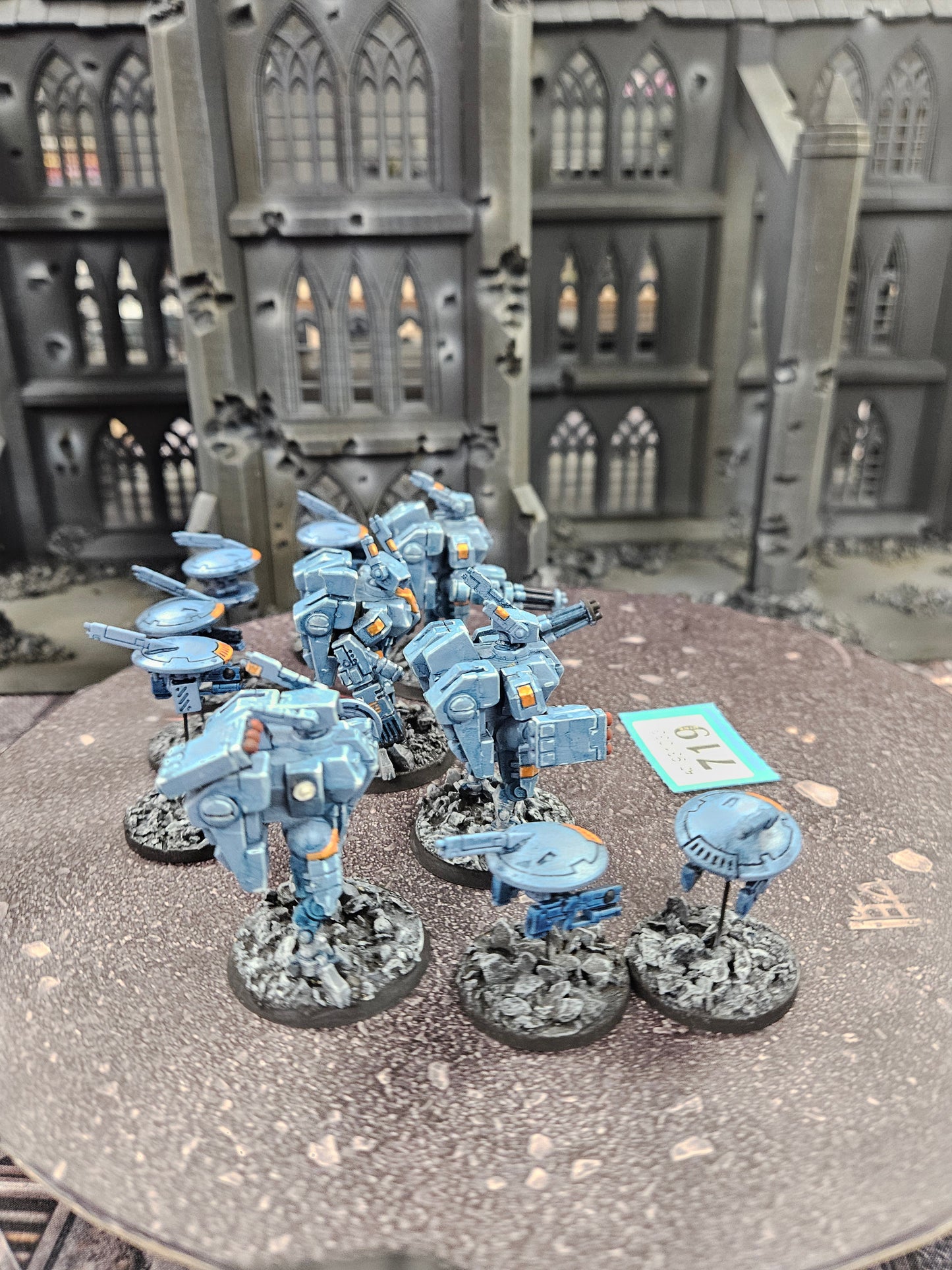 4x Crisis Battlesuits + 5x Drones #719 Tau T'au Empire Warhammer 40k