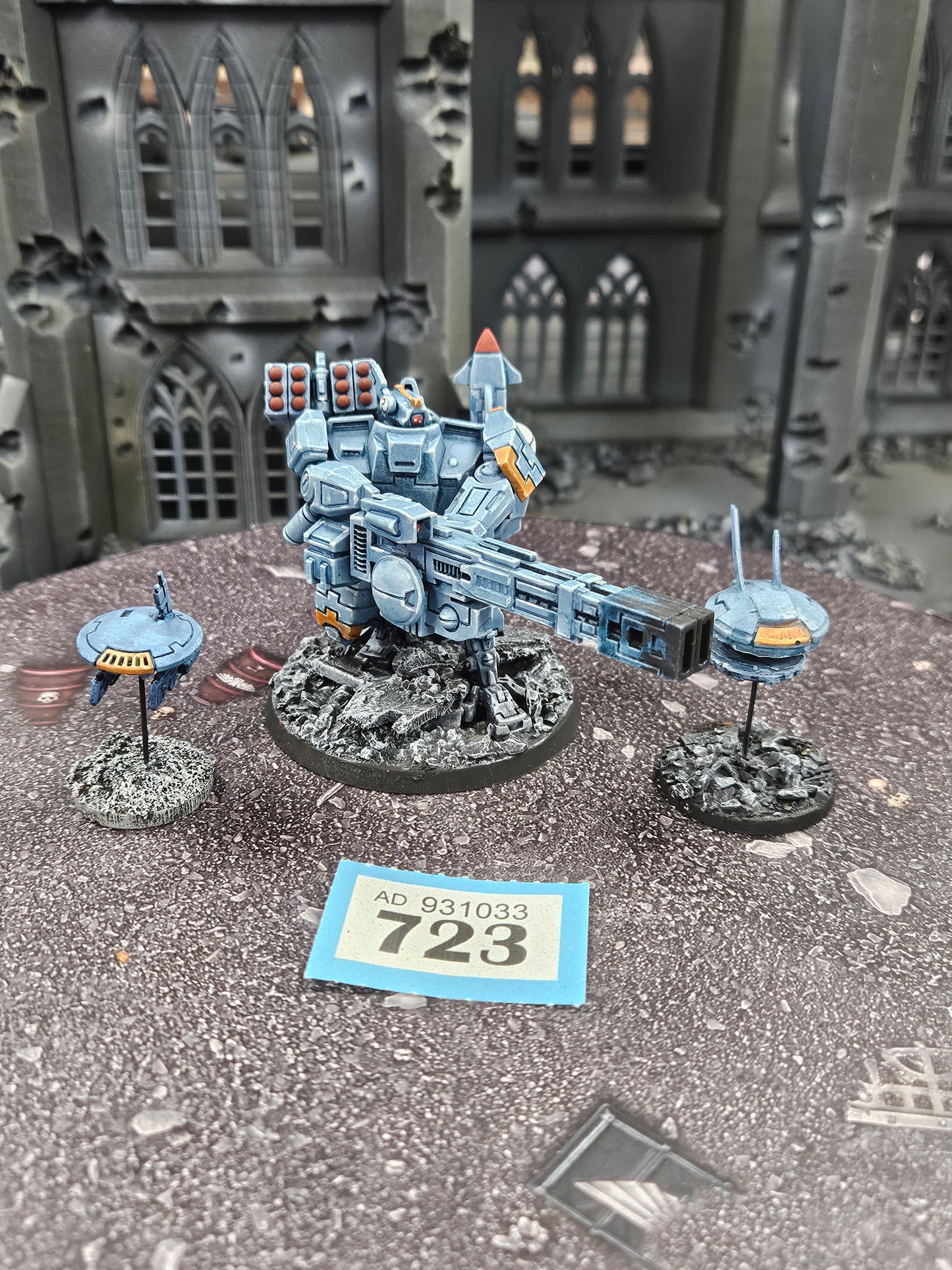 Broadside Battlesuit + 2x Drones #723 Tau T'au Empire Warhammer 40k