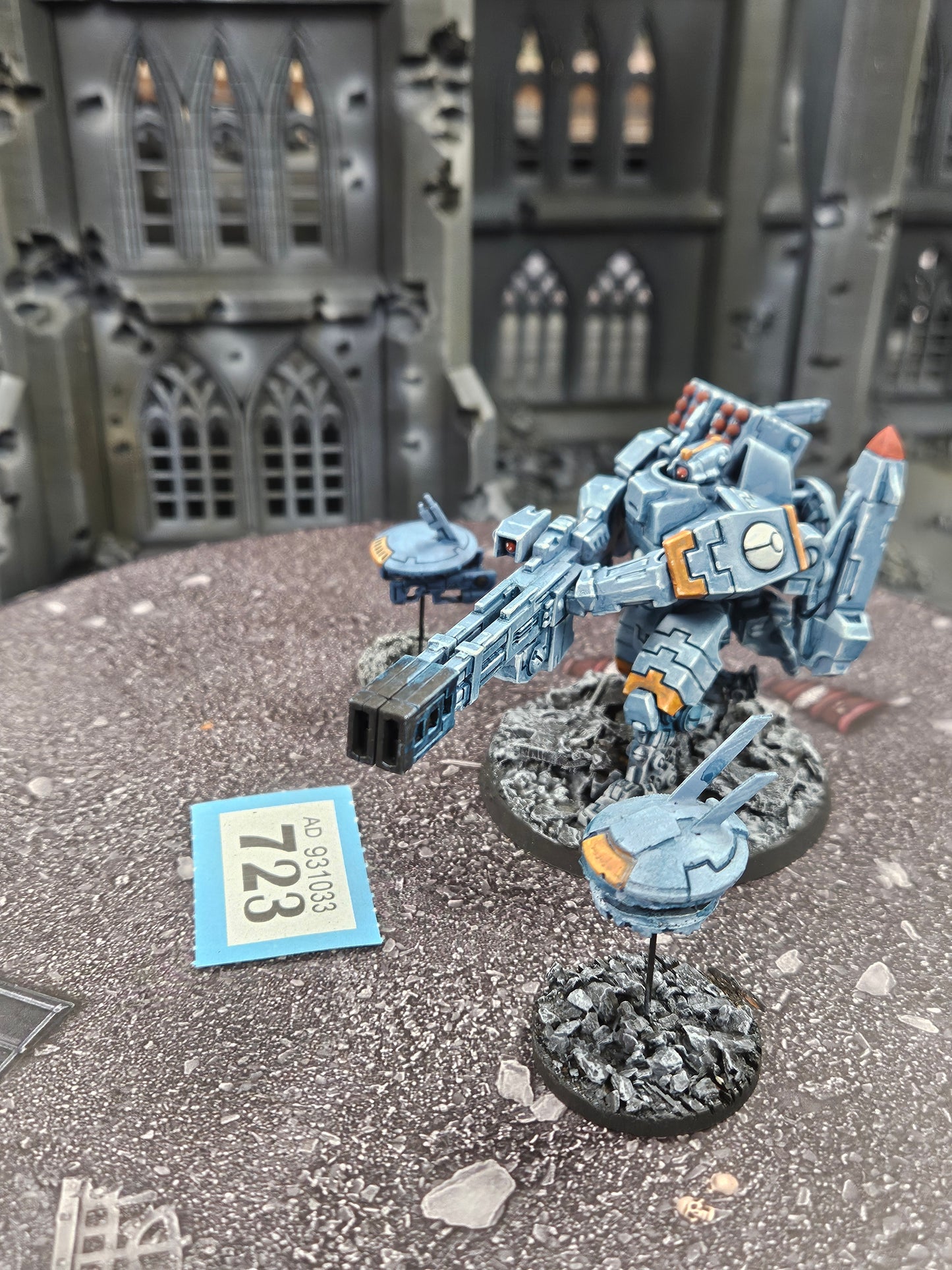 Broadside Battlesuit + 2x Drones #723 Tau T'au Empire Warhammer 40k