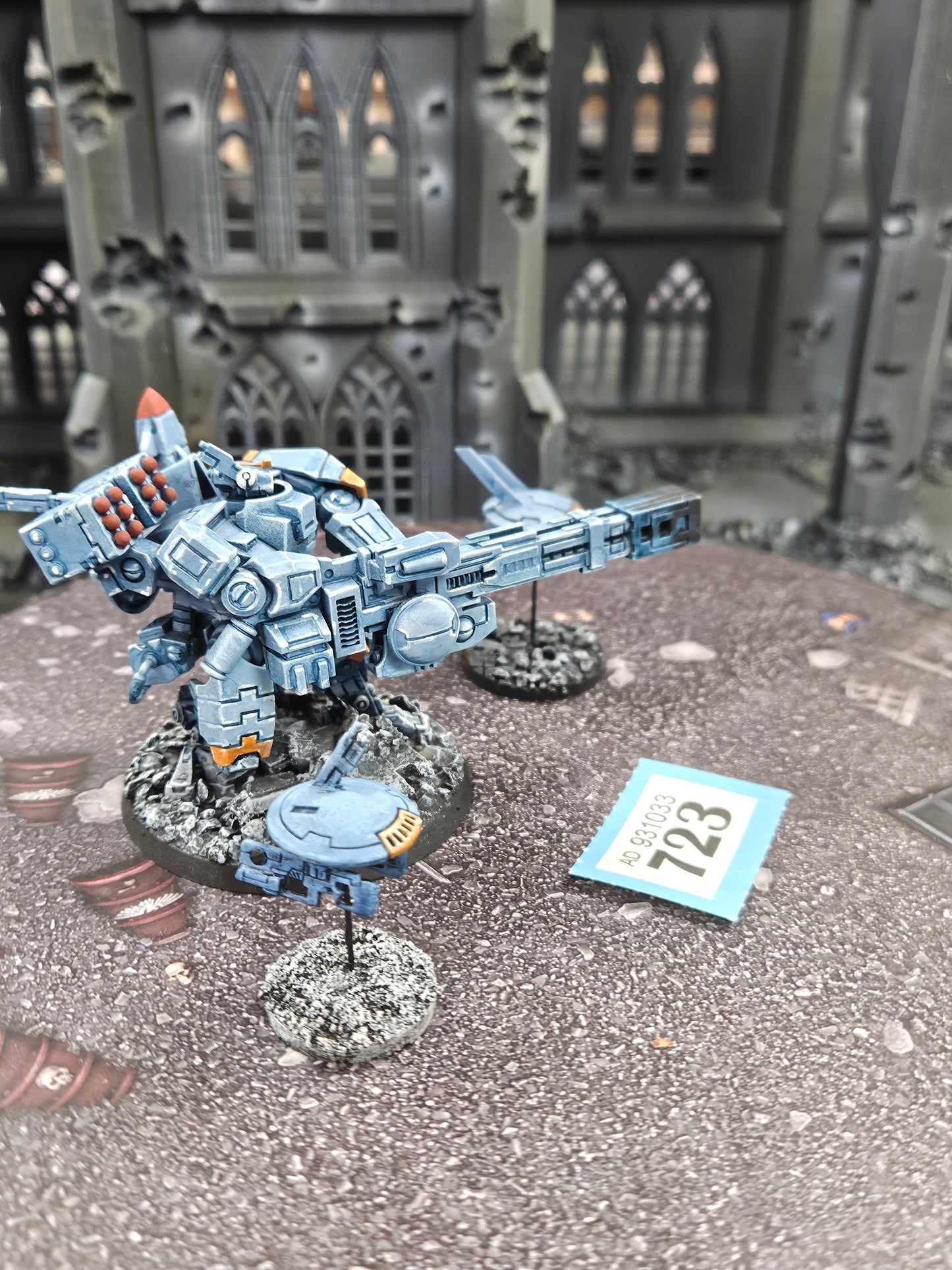 Broadside Battlesuit + 2x Drones #723 Tau T'au Empire Warhammer 40k