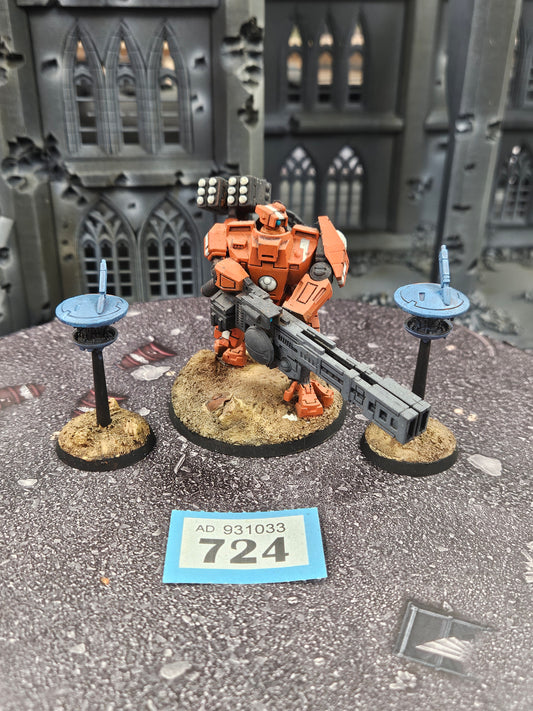 Broadside Battlesuit + 2x Drones #724 Tau T'au Empire Warhammer 40k