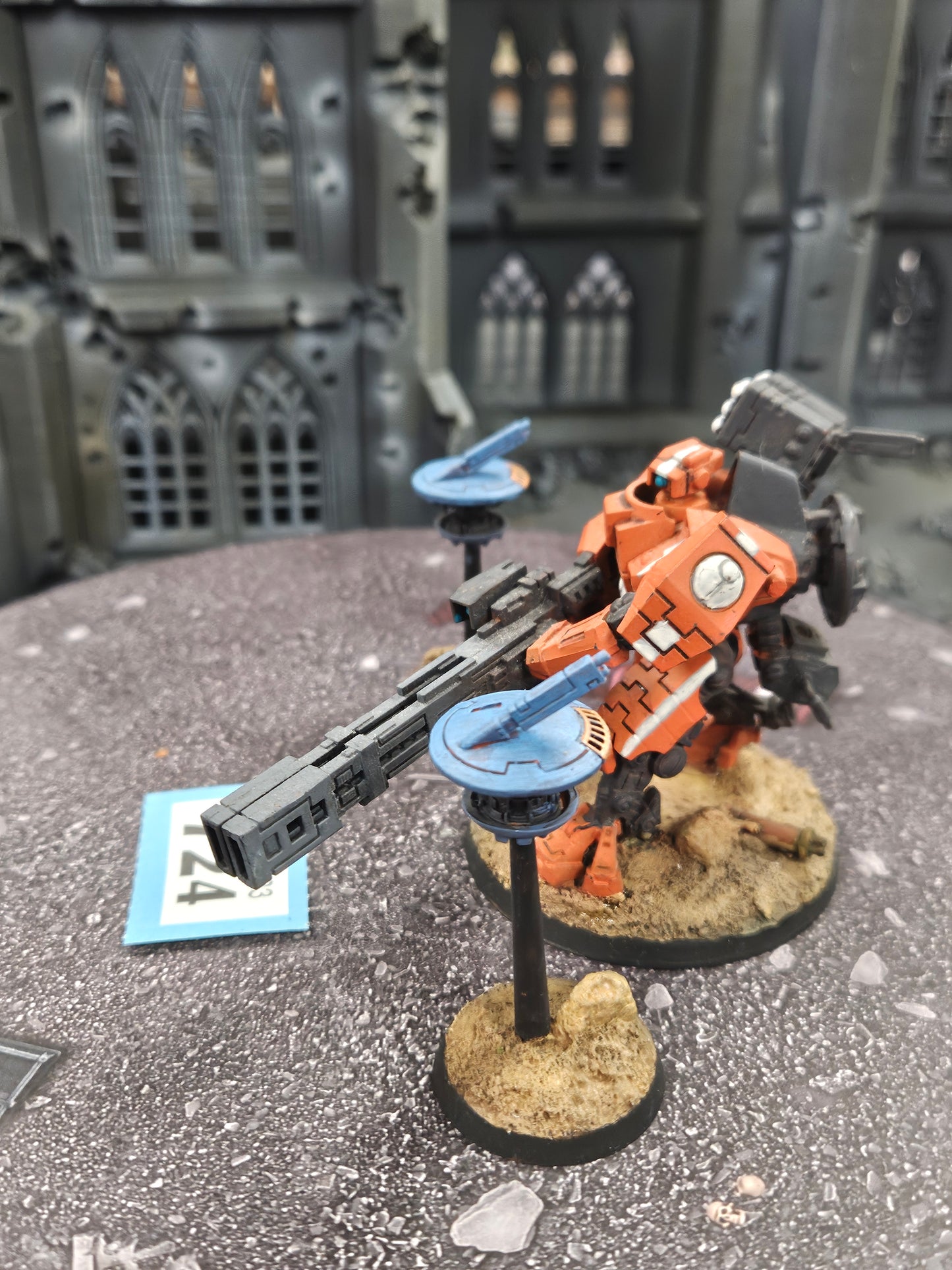 Broadside Battlesuit + 2x Drones #724 Tau T'au Empire Warhammer 40k