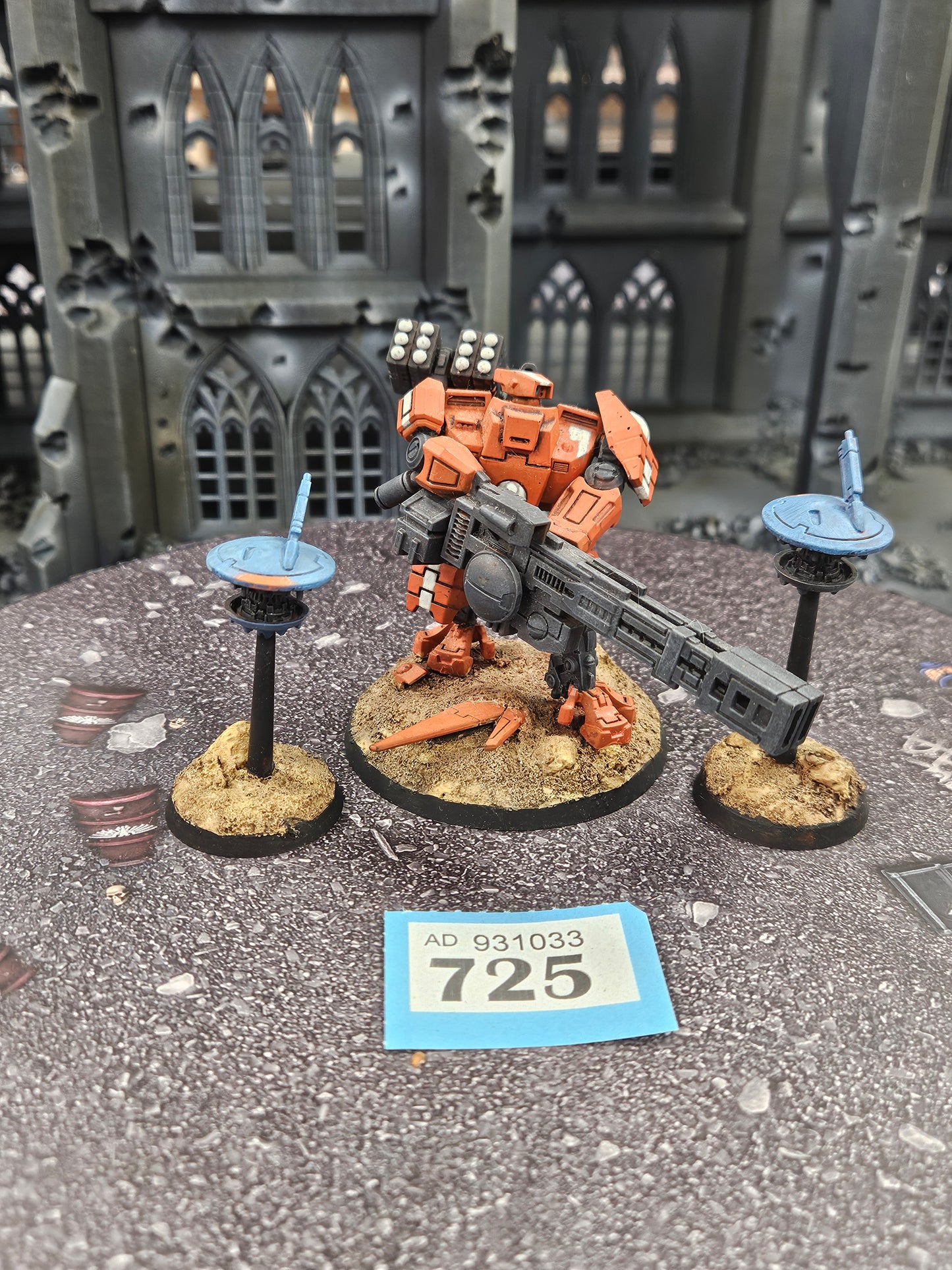 Broadside Battlesuit + 2x Drones #725 Tau T'au Empire Warhammer 40k