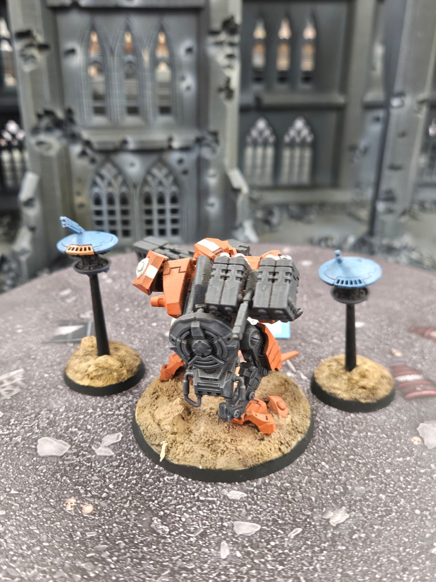Broadside Battlesuit + 2x Drones #725 Tau T'au Empire Warhammer 40k
