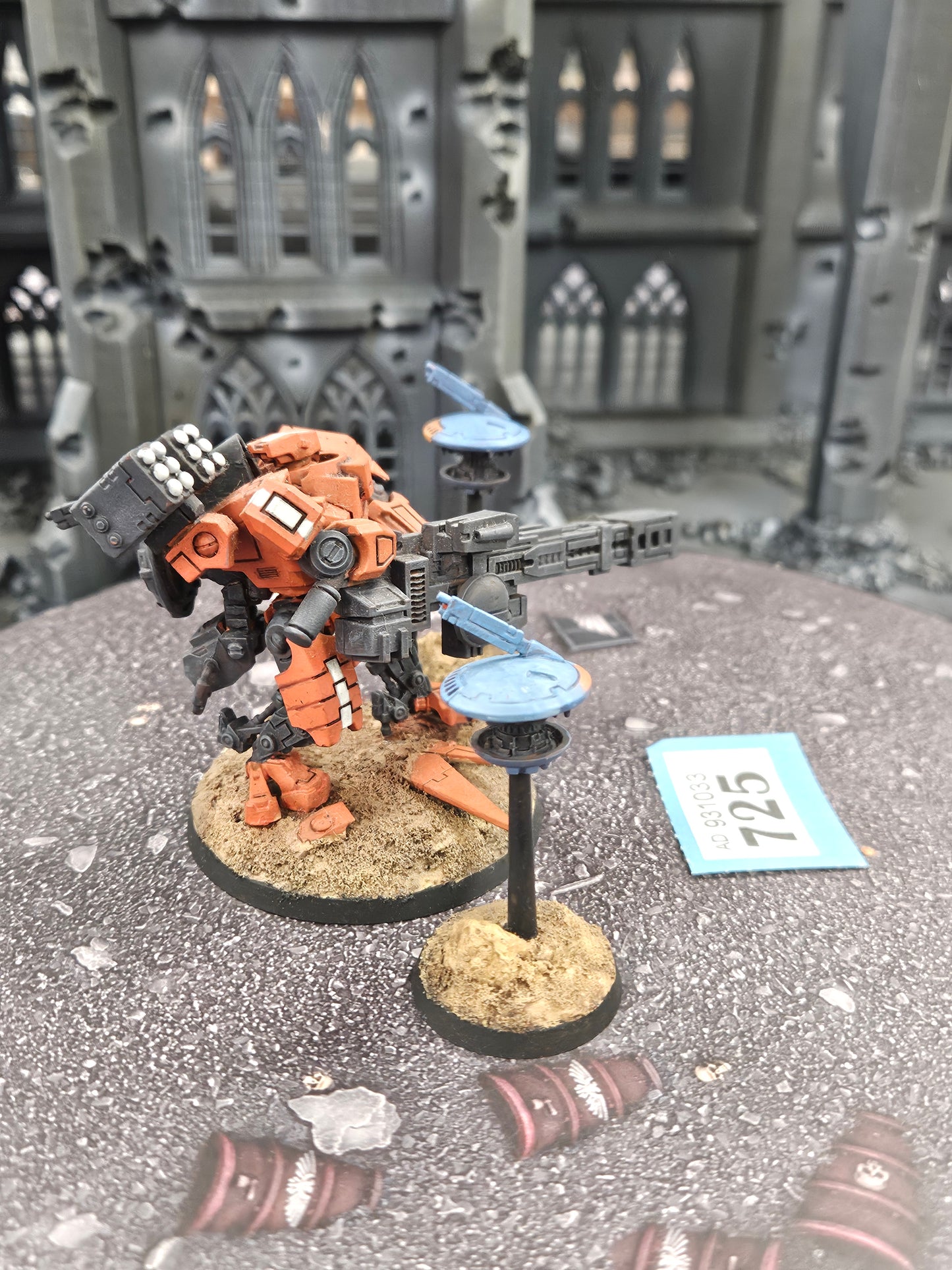 Broadside Battlesuit + 2x Drones #725 Tau T'au Empire Warhammer 40k