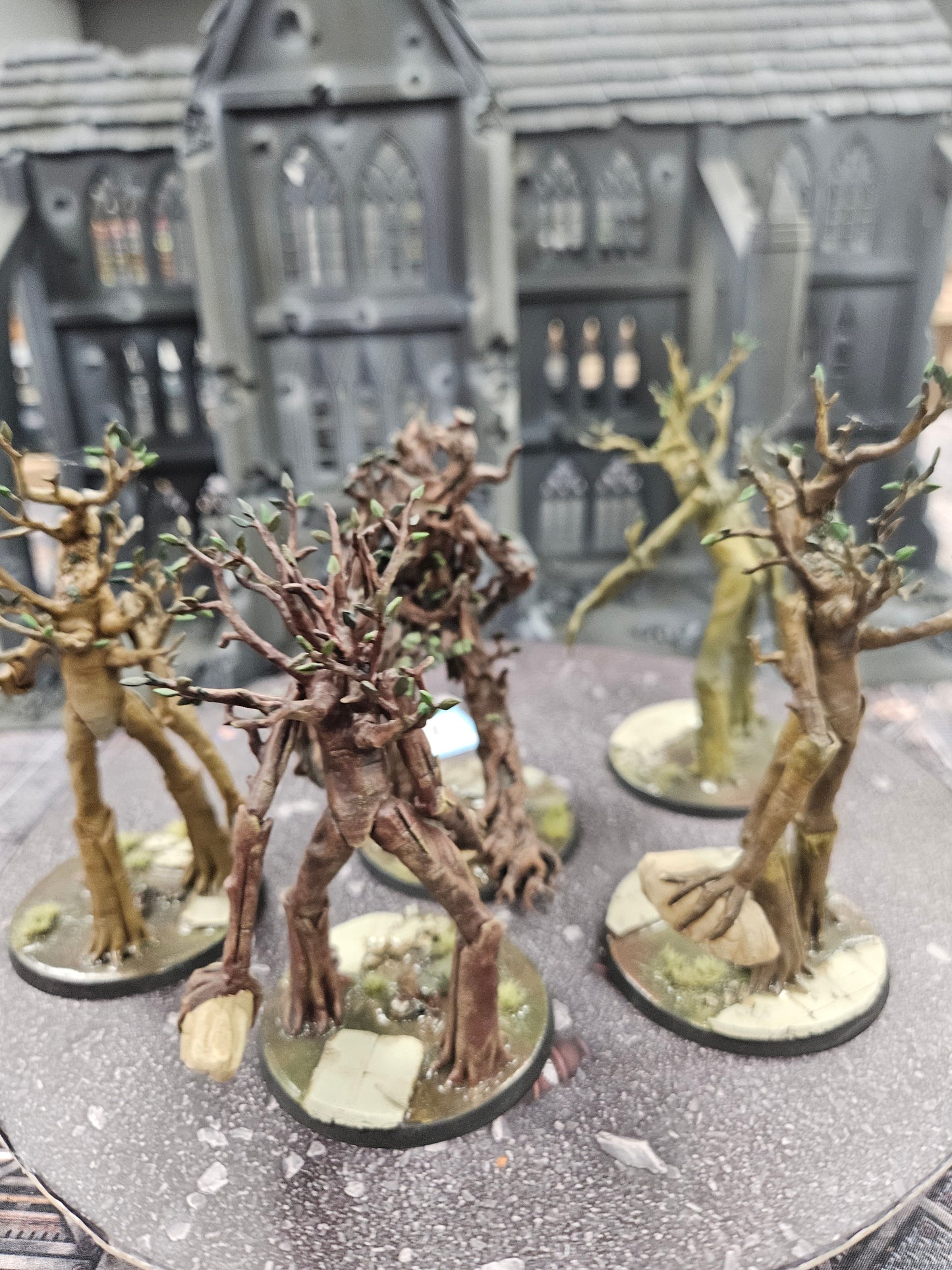4x Ents + Treebeard #747 Well Painted Good LOTR MESBG Warhammer 40k