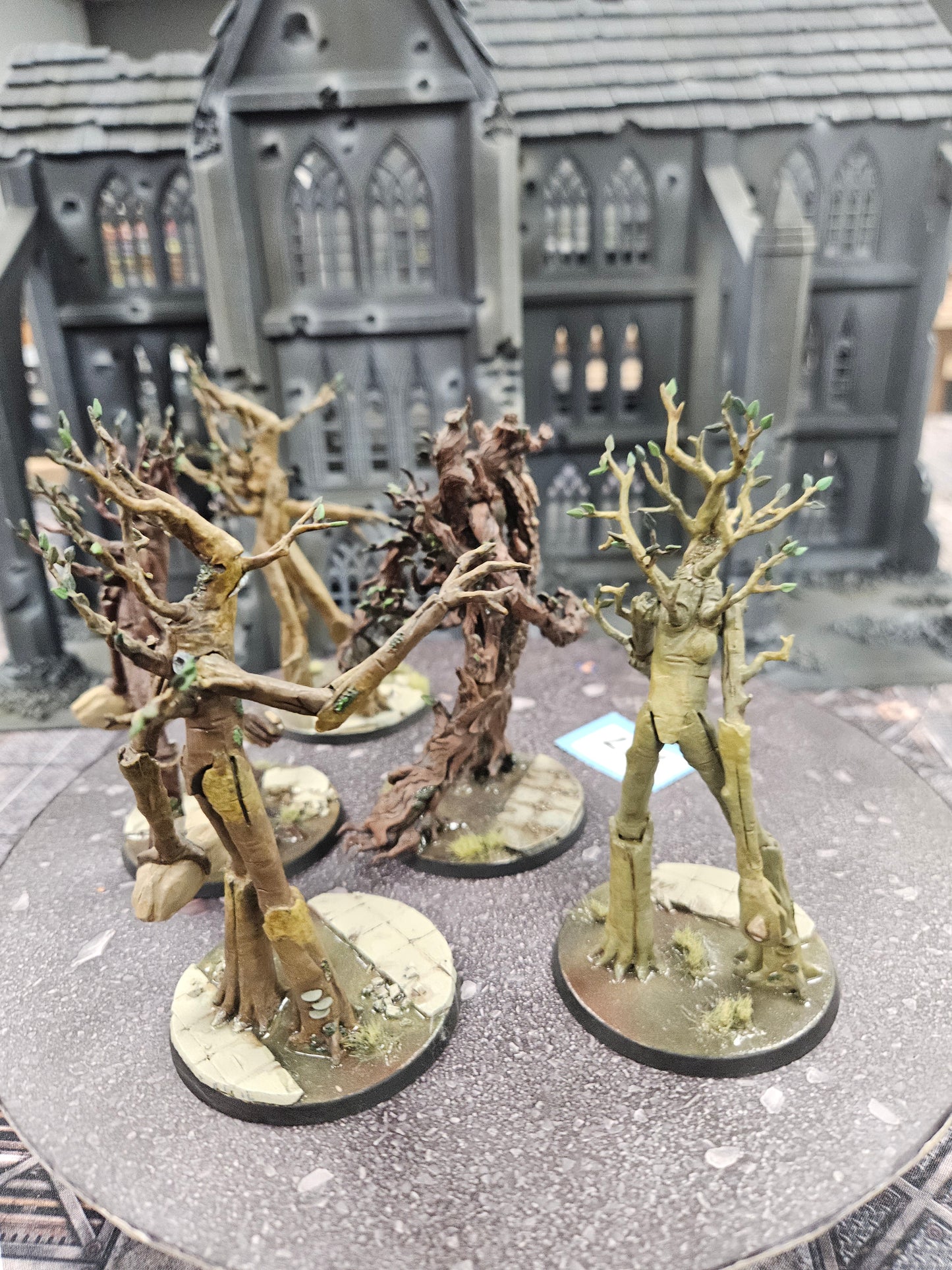 4x Ents + Treebeard #747 Well Painted Good LOTR MESBG Warhammer 40k