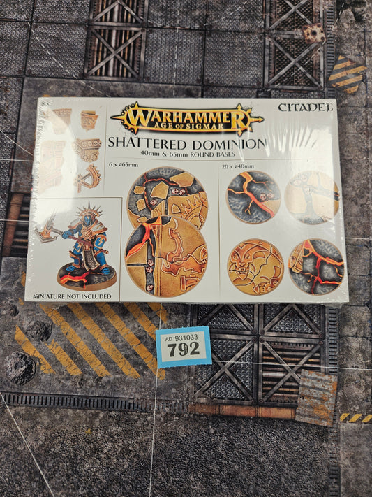 Shattered Dominion Bases BNIB #792 AOS Warhammer 40k
