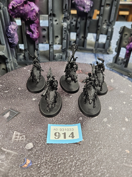 5x Warg Riders #914 MESBG LOTR Evil Warhammer 40k