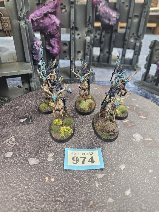 * 5x Wild Riders #974 Wood Elves Old World Fantasy Warhammer 40k