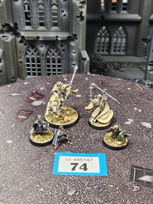 Gandalf the White + Mary + Pippin #74 Well Painted Good MESBG LOTR Warhammer 40k