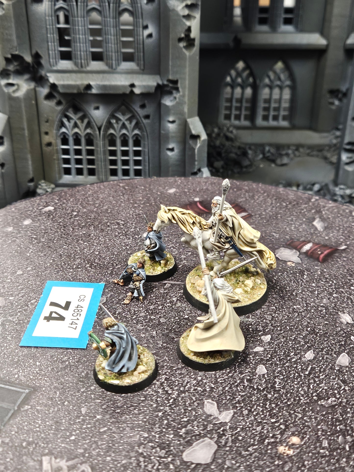 Gandalf the White + Mary + Pippin #74 Well Painted Good MESBG LOTR Warhammer 40k