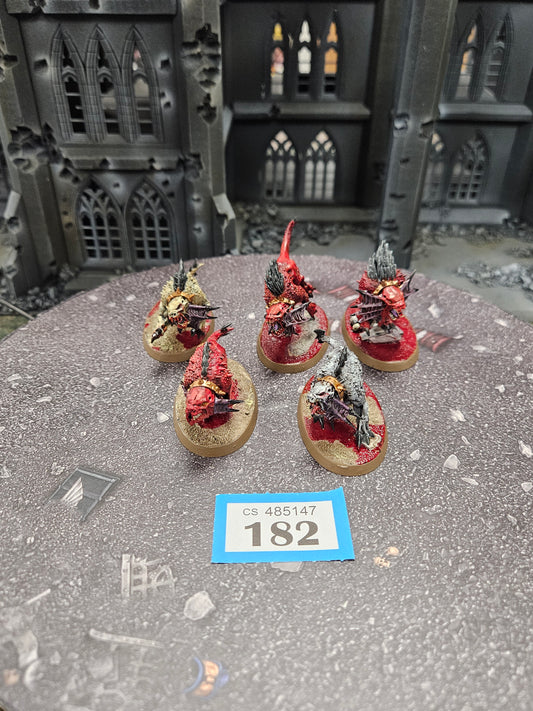 5x Flesh Hounds #182 Daemons of Khorne AOS Warhammer 40k
