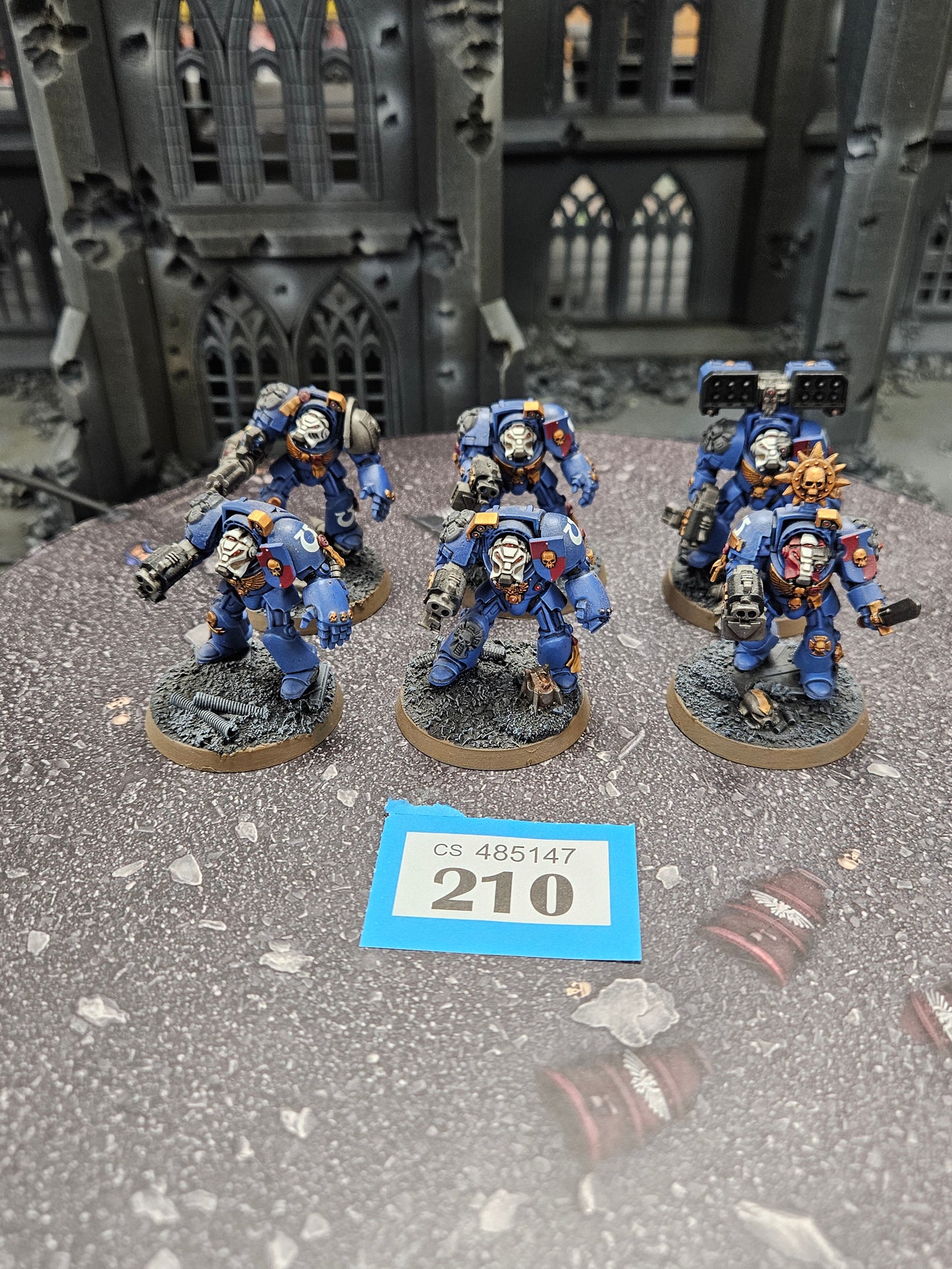 6x Primaris Terminator Squad #210 Very Nicely Painted Space Marines Warhammer 40k