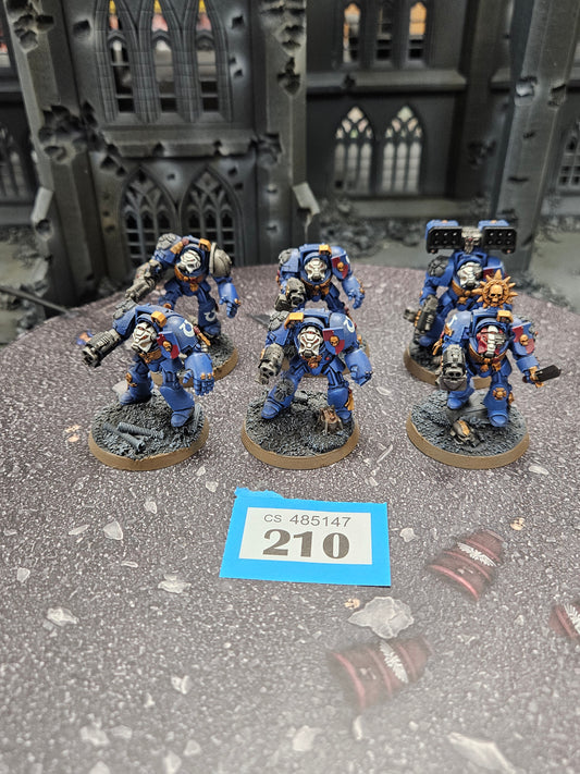 6x Primaris Terminator Squad #210 Very Nicely Painted Space Marines Warhammer 40k
