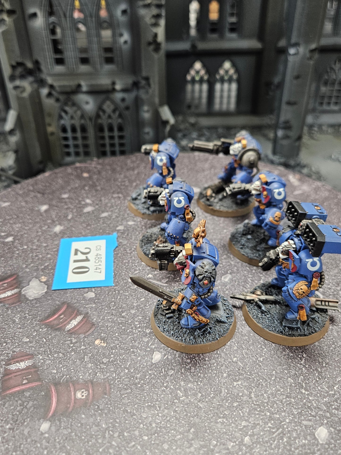 6x Primaris Terminator Squad #210 Very Nicely Painted Space Marines Warhammer 40k