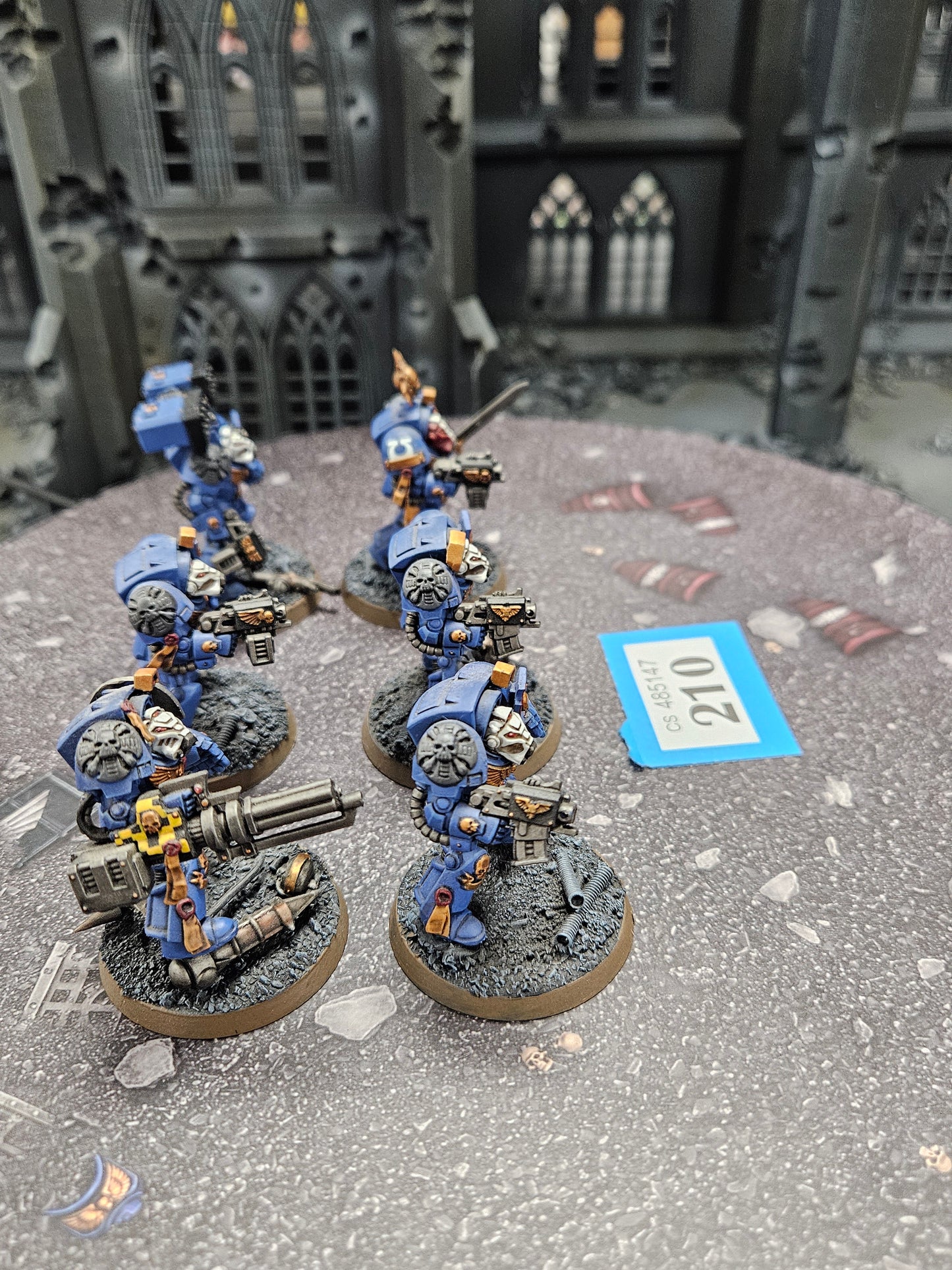 6x Primaris Terminator Squad #210 Very Nicely Painted Space Marines Warhammer 40k