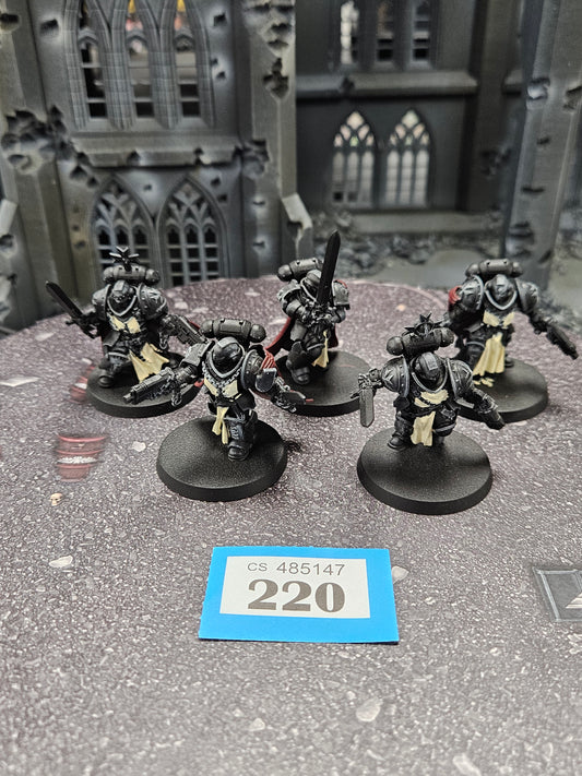 5x Sword Brethren #220 Black Templars Space Marines Warhammer 40k