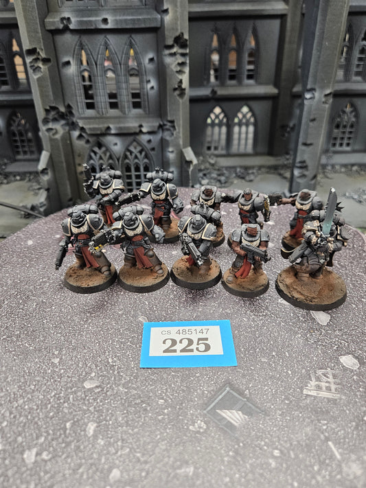 10x Crusader Squad Black Templars #225 Space Marines Warhammer 40k