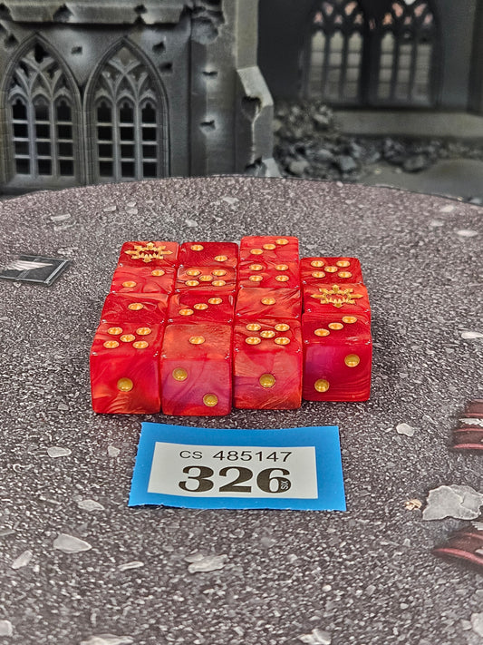 15x Khorne Dice Set #326 Khorne AOS Warhammer 40k